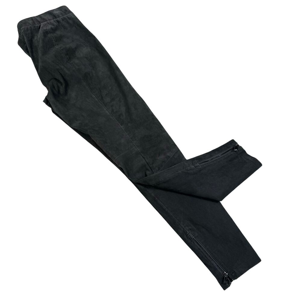 Vince Leather Ankle Leggings V3115-20935 Women's L Gray Zip